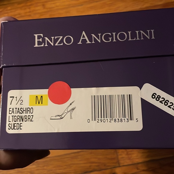 Vintage Enzo Angiolini Shoes for Women jade and gold slingbacks - Picture 10 of 10